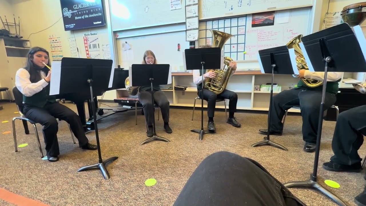 Ballou Junior High Brass Quintet at Solo and Ensemble - 02/2026 Score: I w/ judge feedback
