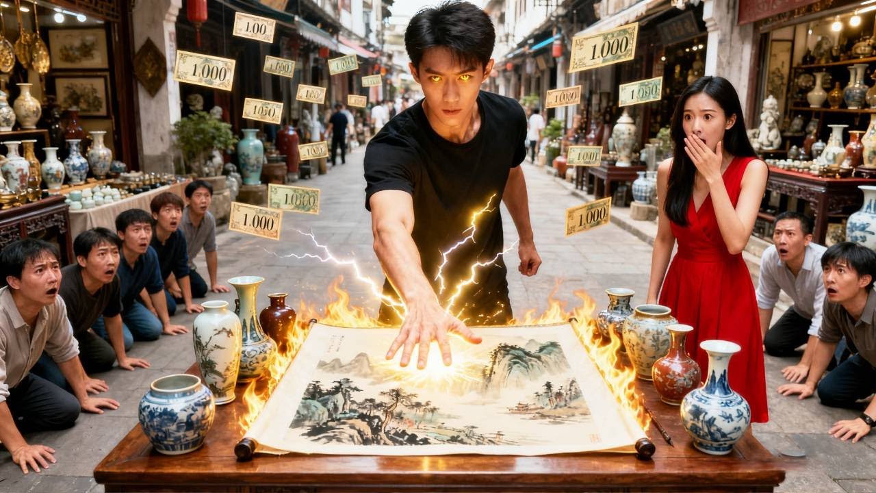 Beggar Humiliated, Gains Golden Eyes, Spots a $5m Fake Painting—everyone’s Stunned!  #movie