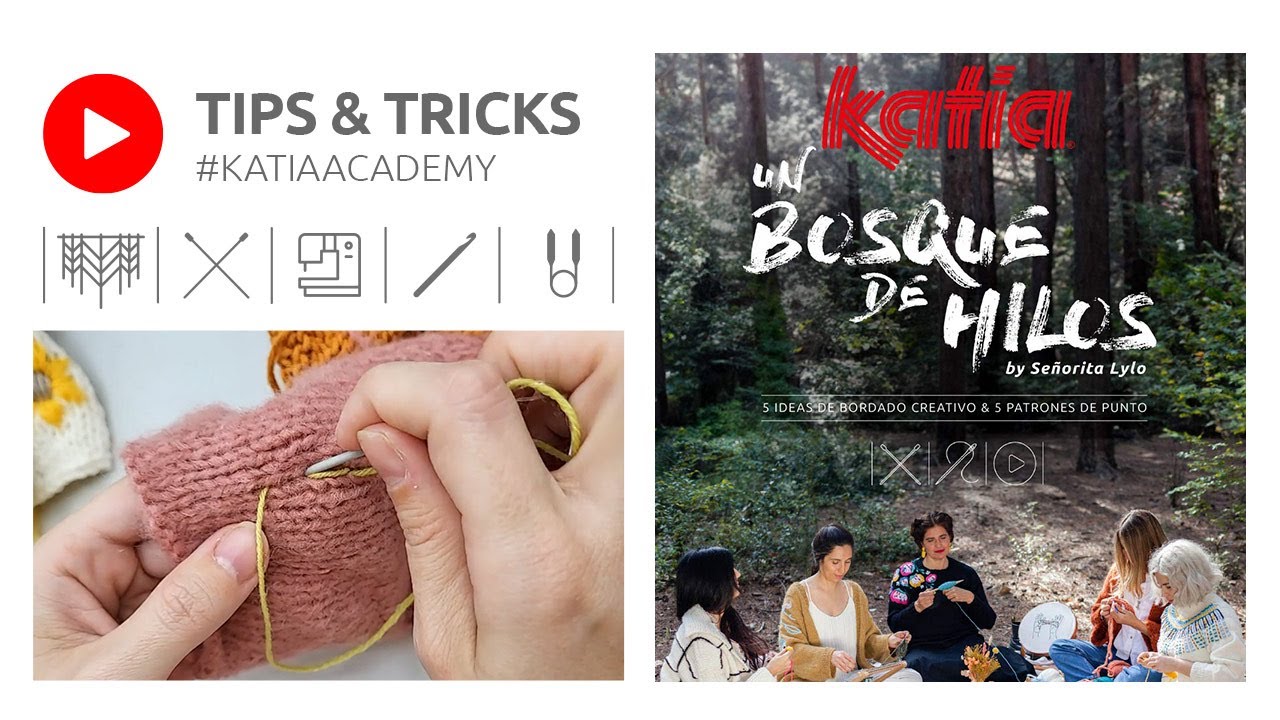💡 TIPS & TRICKS 💡 Trucos para bordar en prendas tejidas a mano | Katia Academy