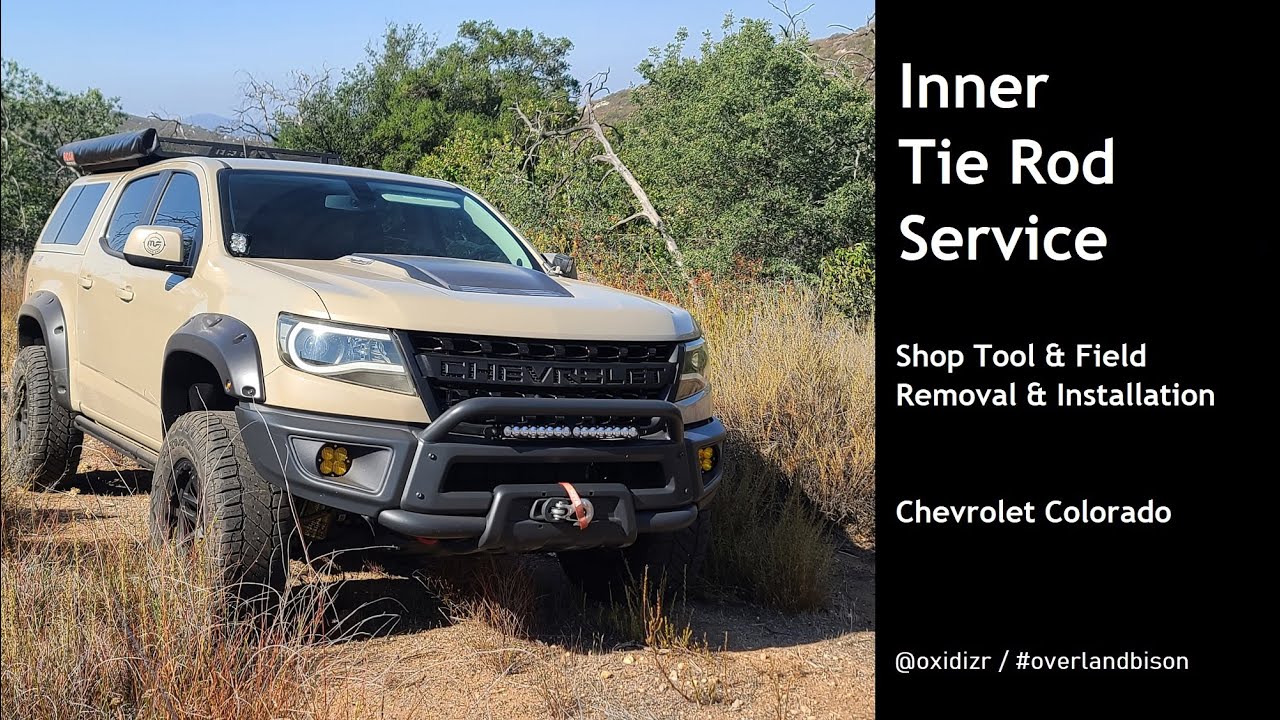 Inner Tie Rod Service / Replacement - Shop & Field Service on a Chevrolet Colorado ZR2 Truck