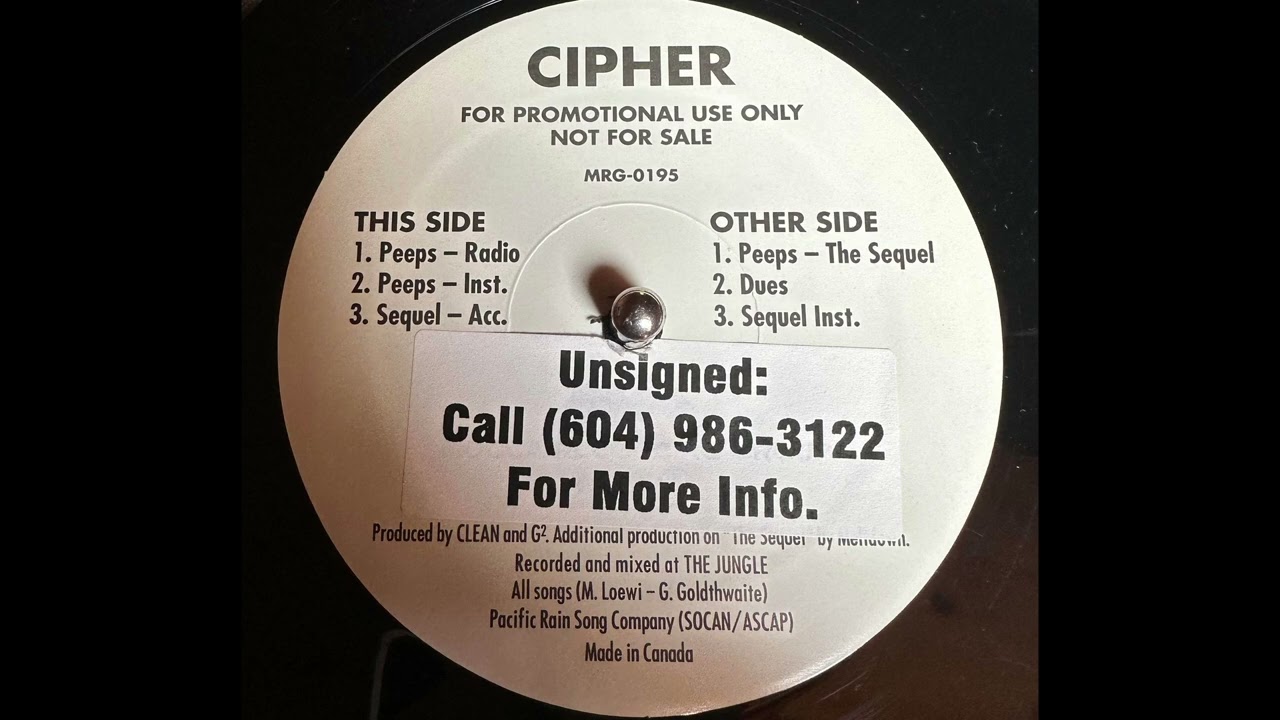 Cipher - Peeps (Instrumental)