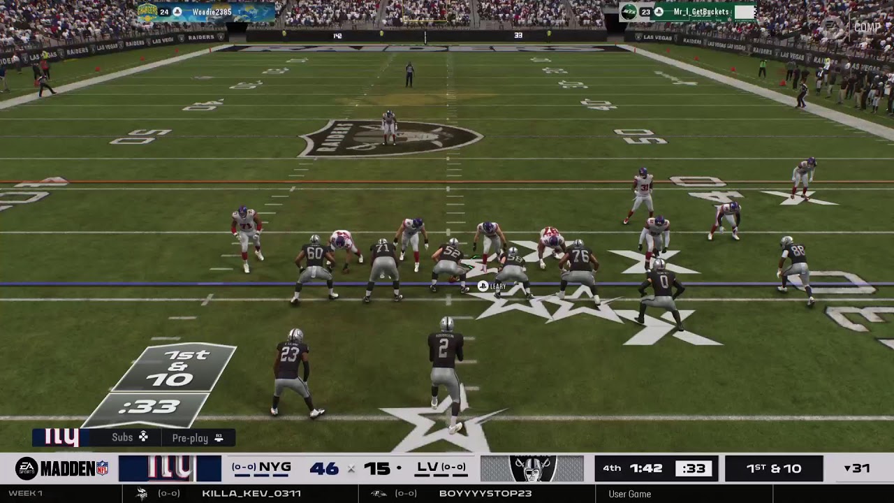 M26 Dream Chasers S5 wk1 Giants vs Raiders