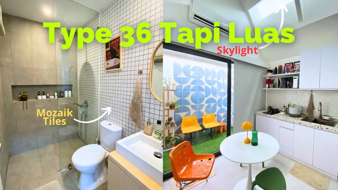 Rumah Type 36 Tapi SERBA LUAS Berwarna ❤️
