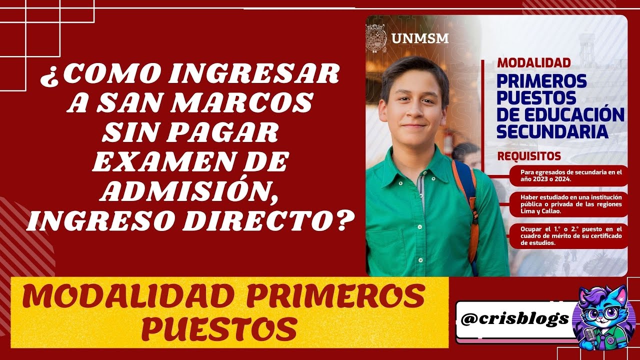 Cómo INGRESAR a San Marcos SIN pagar examen de admisión💥 | Ingreso Directo 2025-II