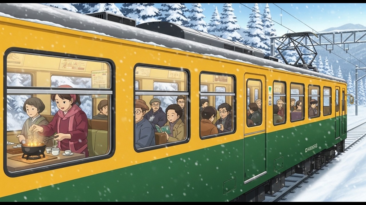 24 Hours on a Cozy Winter Train | Cooking, Chatting & Snow Views ☕️