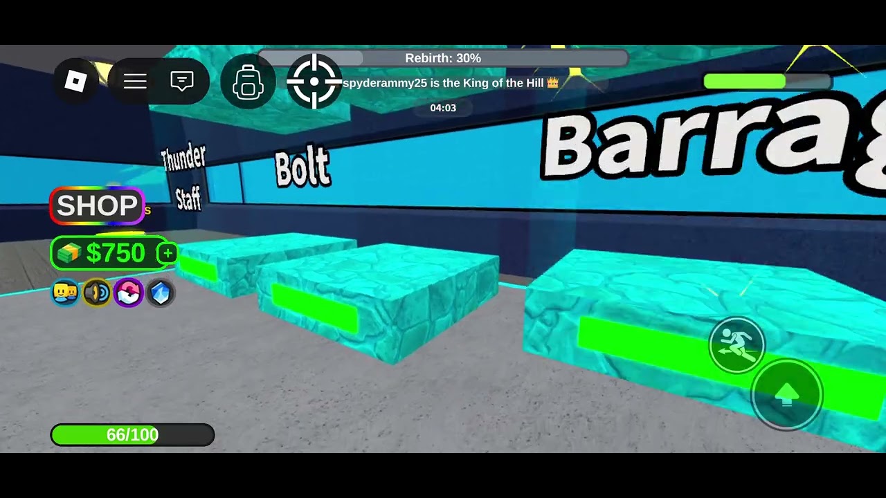 Playing Elemental Powers Tycoon in Roblox
