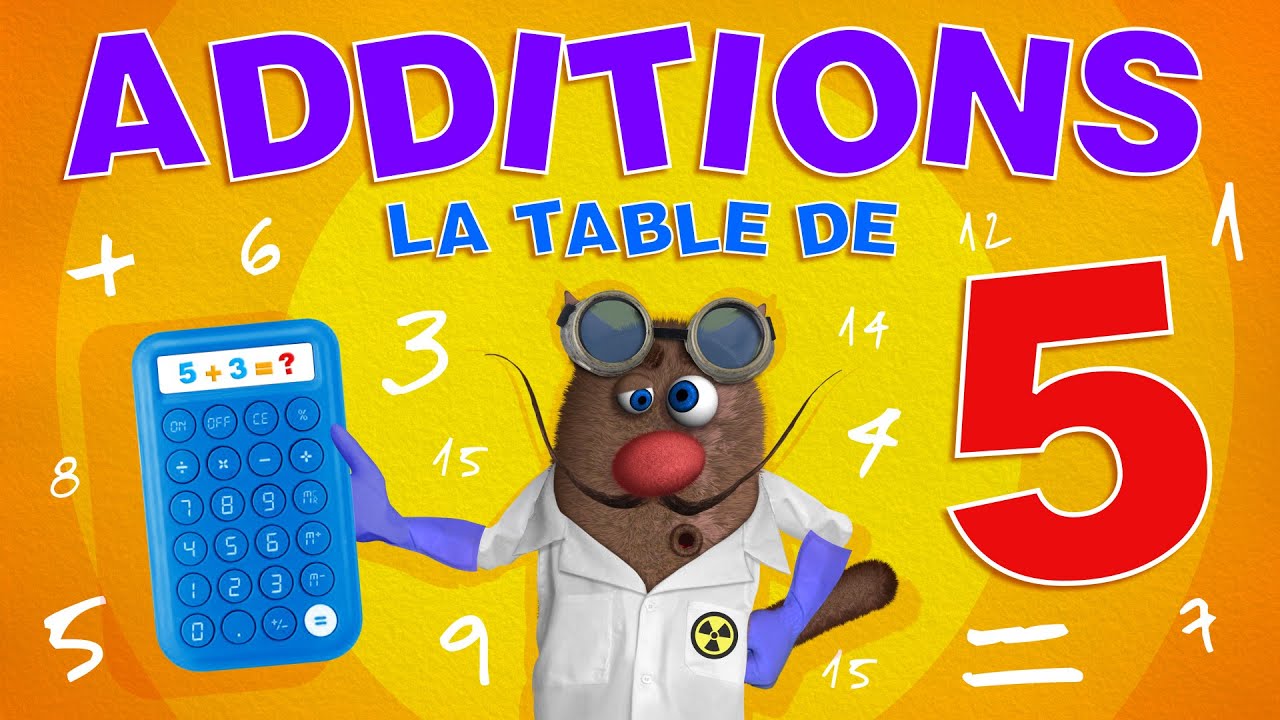 Foufou - La Table d'Addition de 5 pour les enfants (Learn Addition Tables for Kids) 4k