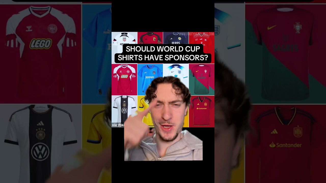 WHAT IF WORLD CUP FOOTBALL SHIRTS HAD SPONSORS!?🤔😱