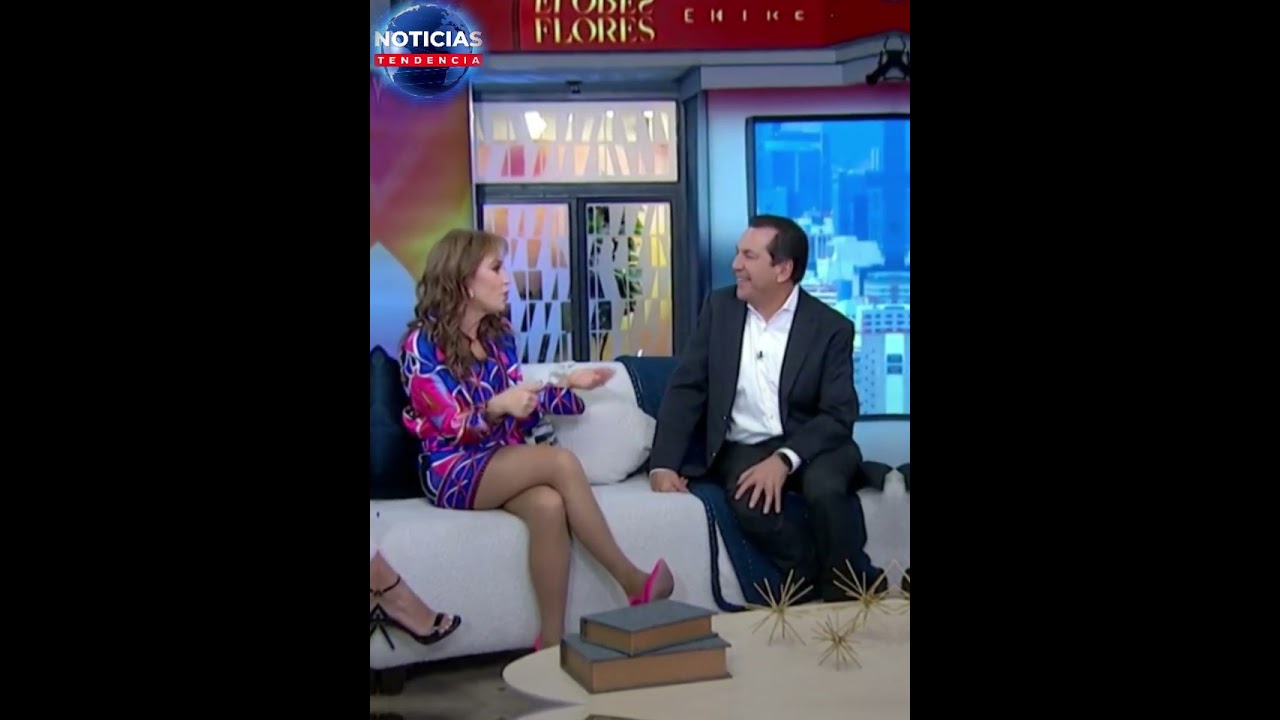 Danielle Dithurbide mocks the breakup between Lalo Salazar and Laura Flores, live on her newscast.