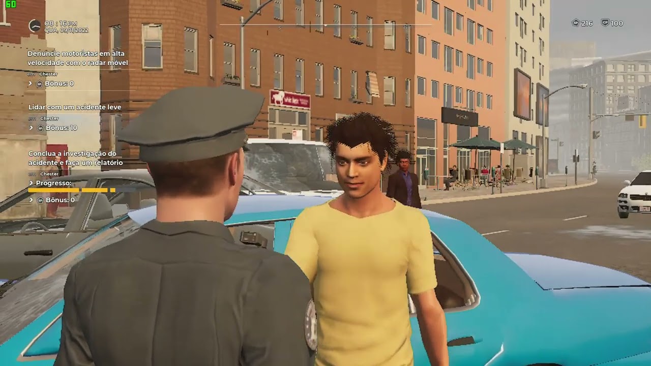 Police Simulator  Patrol Officers Resolvendo um Acidente leve