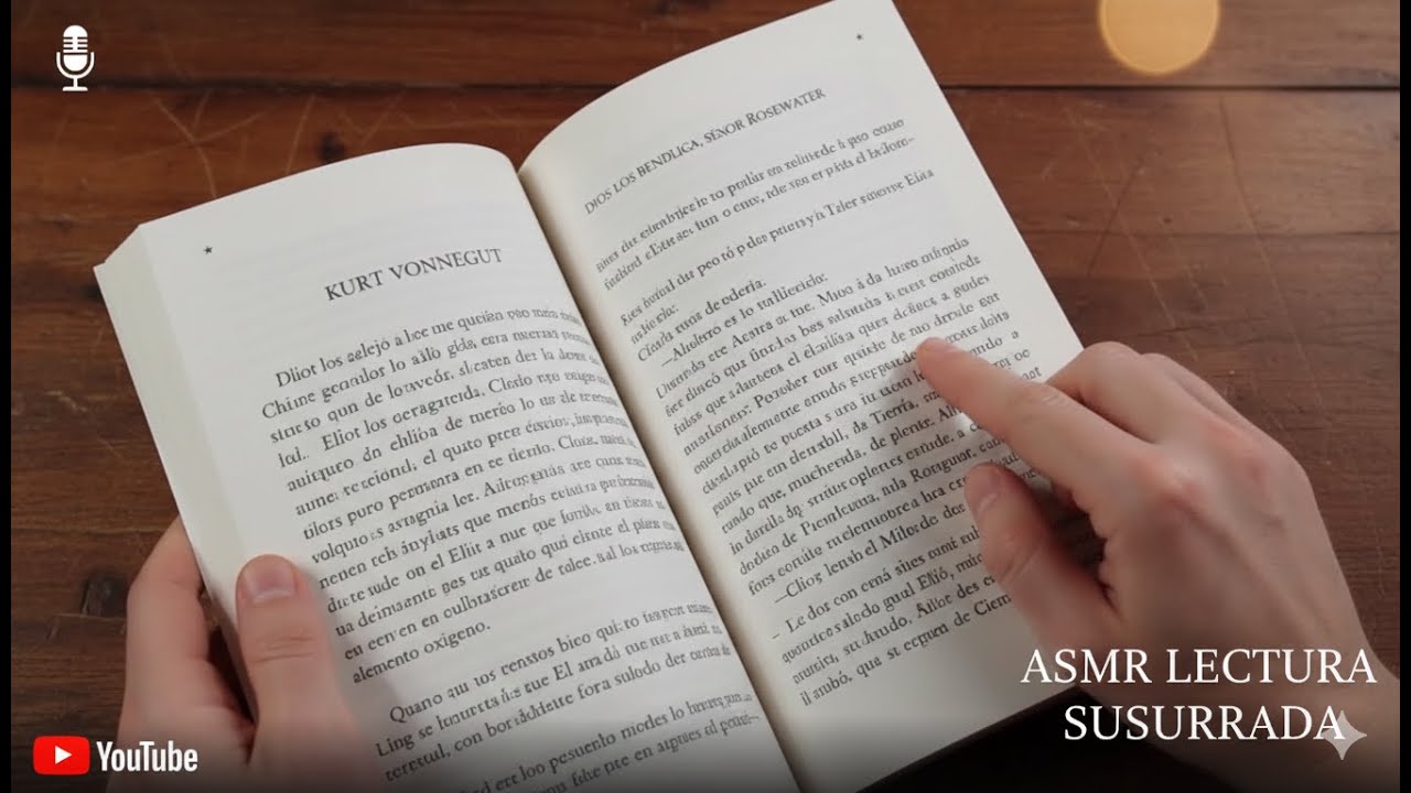 ASMR Lectura Relájate VONNEGUT es GENIAL? |🧠  