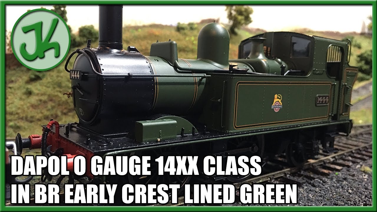Dapol O Gauge 14XX Class в BR Early Crest Lined Green — распаковка и обзор
