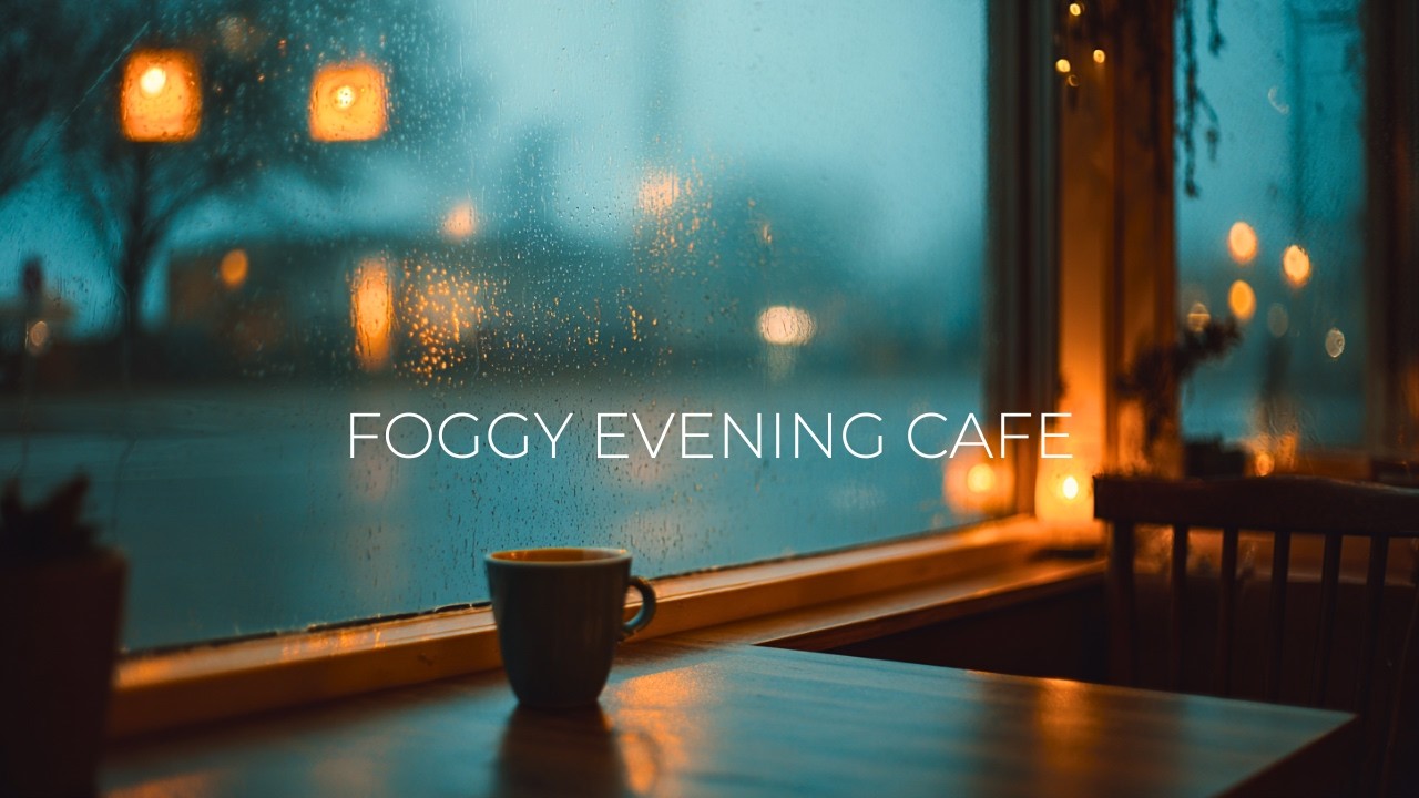Foggy Evening Cafe ☕ Soft Latin Jazz for Relaxing & Light Work