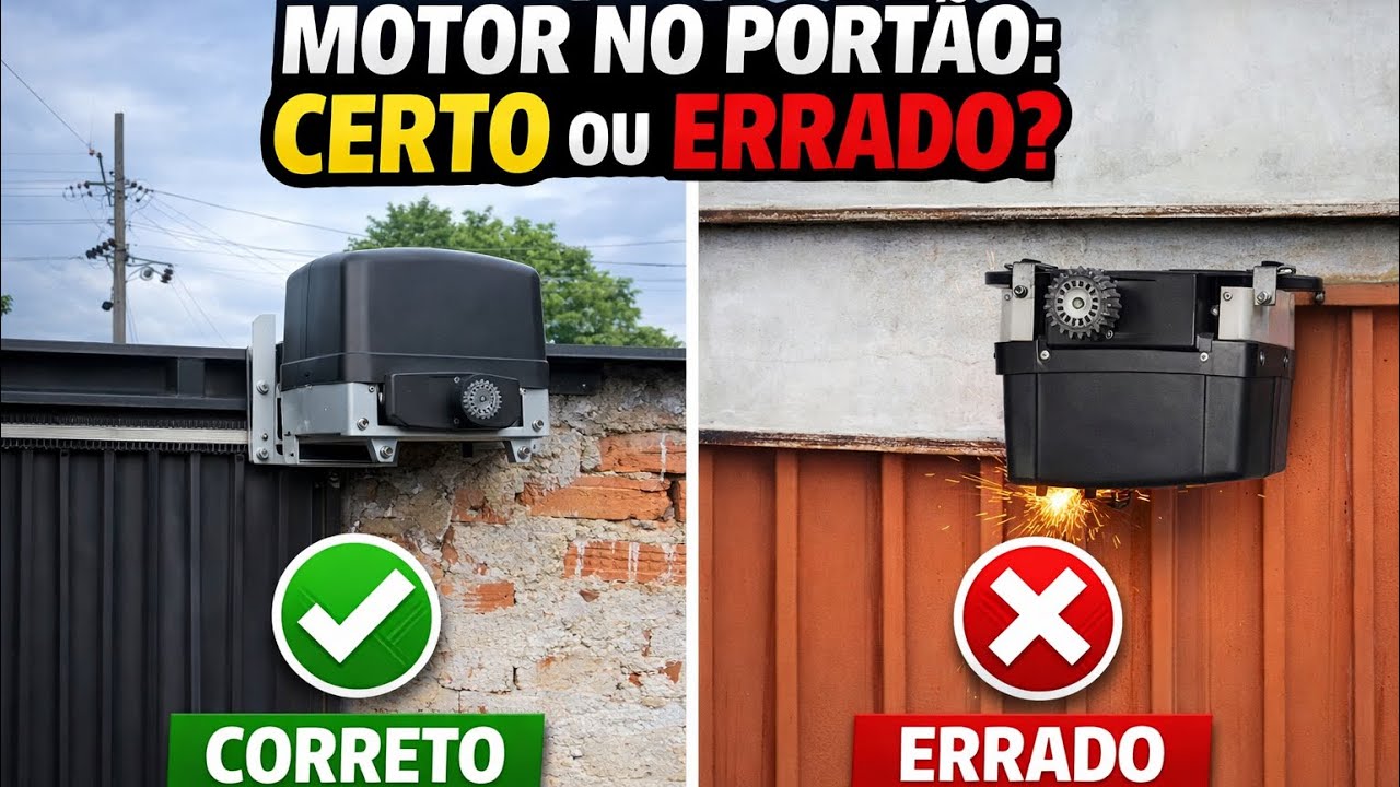 Motor de portão invertido pode 