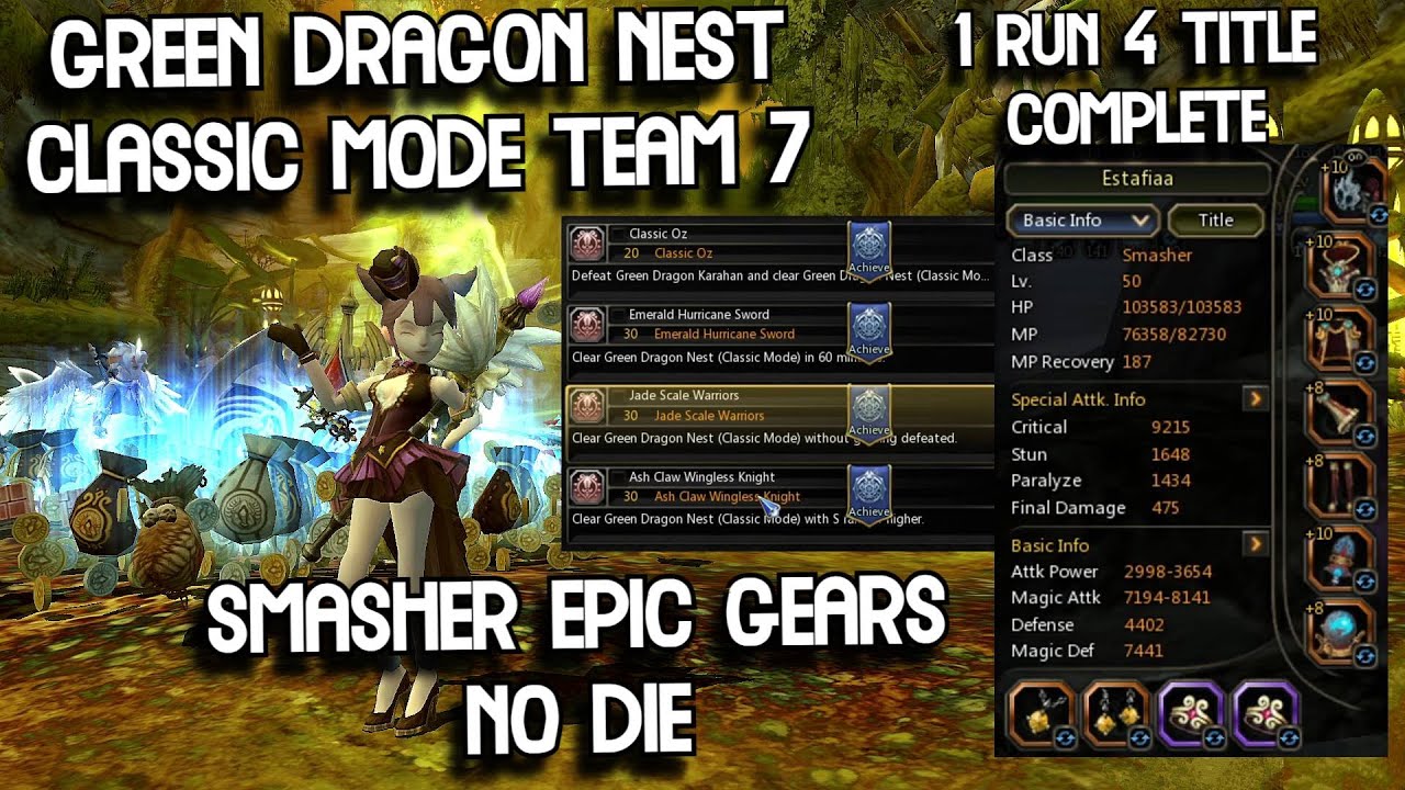 Smasher Epic Gears No Die GDN Classic Mode Team 7 Dragon Nest Classic