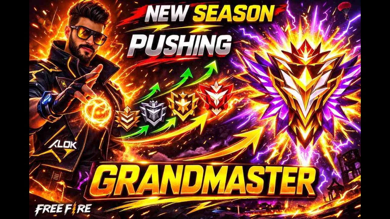 ⚡ GRANDMASTER TOP 1 PUSH! V Badge Lobby 💎 FF LIVE 🔴 Free Fire LIVE!#ff #freefire #shorts