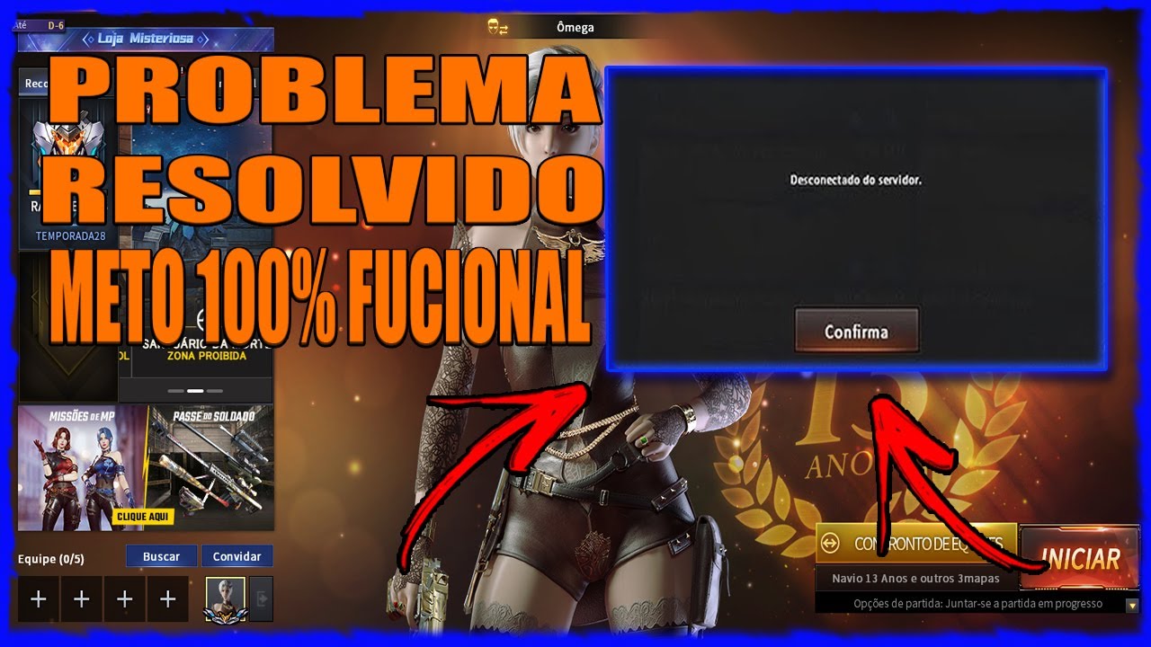 COMO RESOLVER TODOS ERROS DO CROSSFIRE  ERRO DESCONTADO DO  SERVIDOR ATUALIZADO 2025