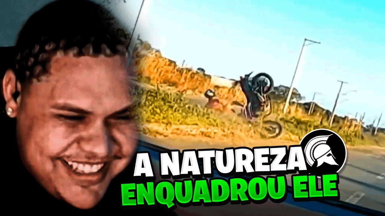JMDECK REAGINDO: ENQUADROS DE MOTO EP 50 - O CARA CAIU SOZINHO KKKKKK