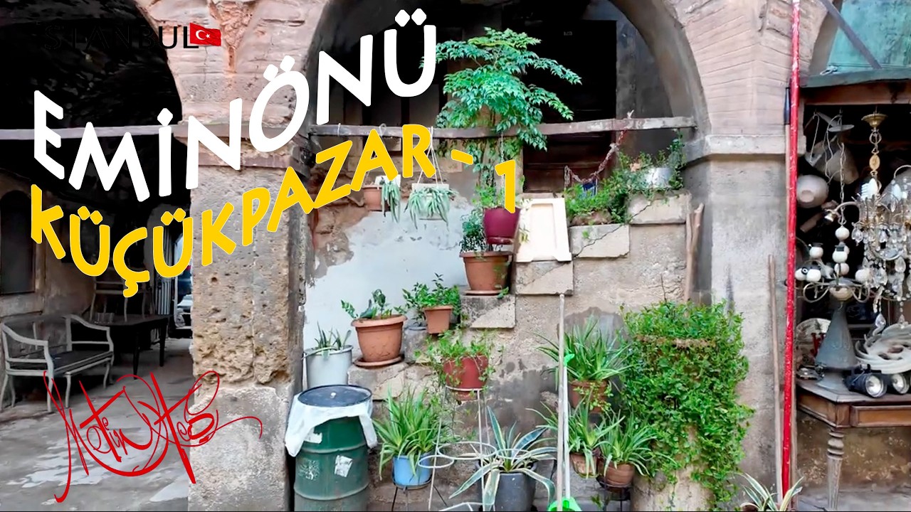 Adım adım İSTANBUL/ EMİNÖNÜ Old City Küçükpazar-1 / 4K Walking Tour