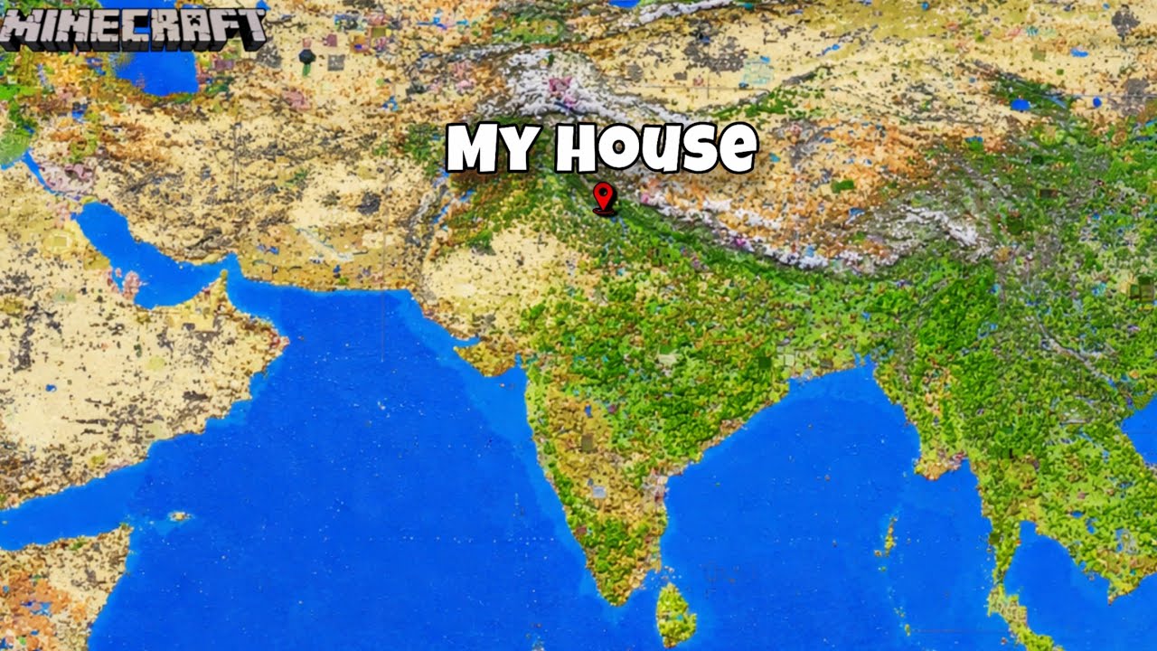 I FOUND My REAL HOUSE In Minecraft 😱| EarthMC