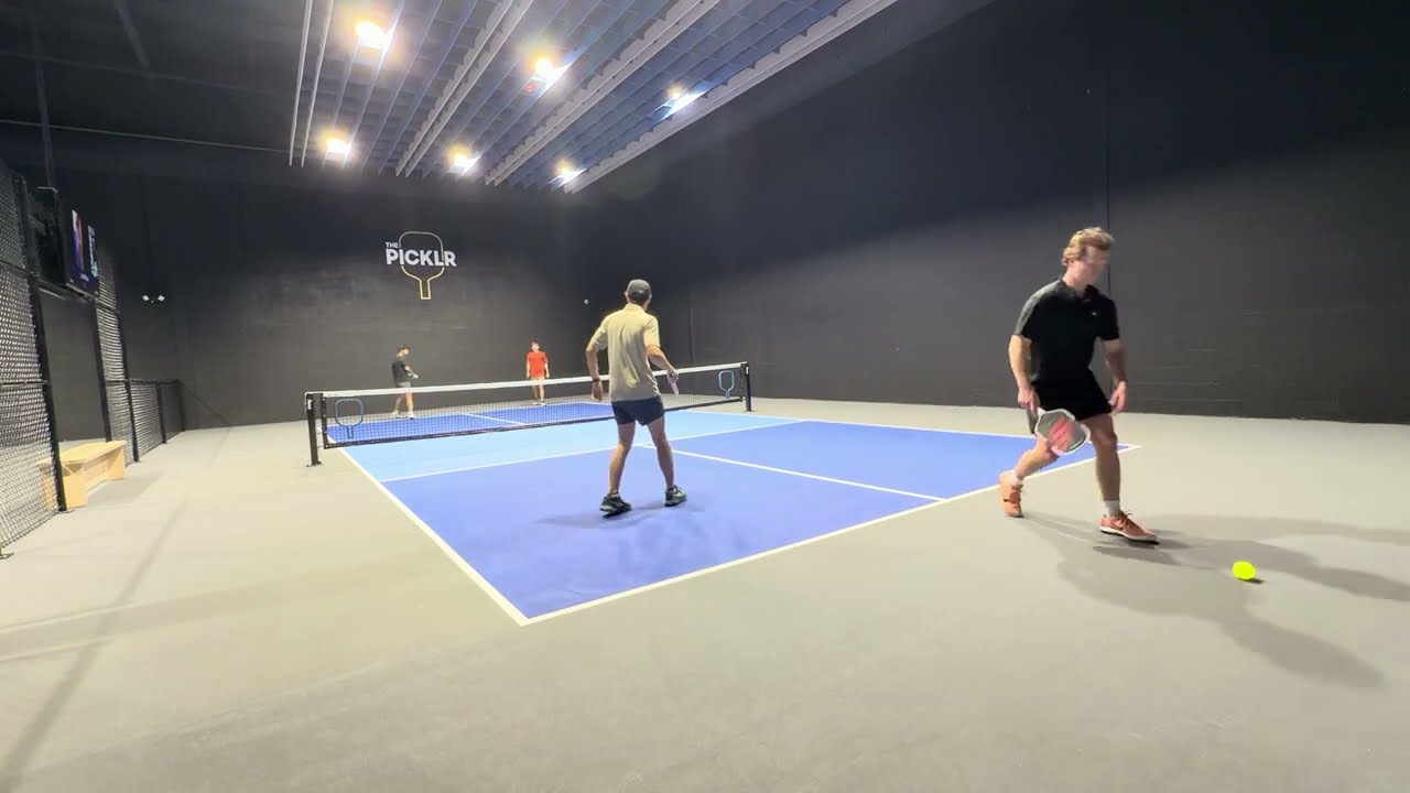 4.5 Pickleball. Control Dinks First. Attack Second. Smart Tactical Game. Dan/Alain vs Ryan/Justin 1