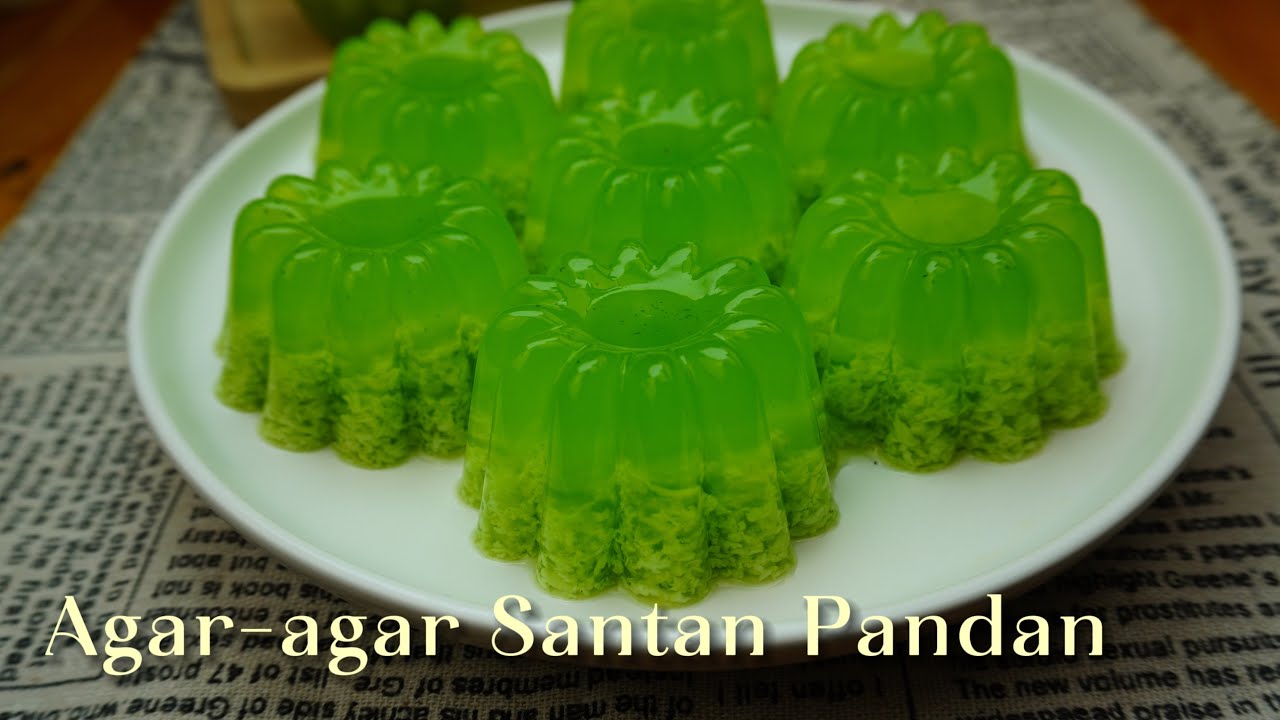 Agar-agar Santan Pandan sukatan cawan | dessert popular bulan puasa