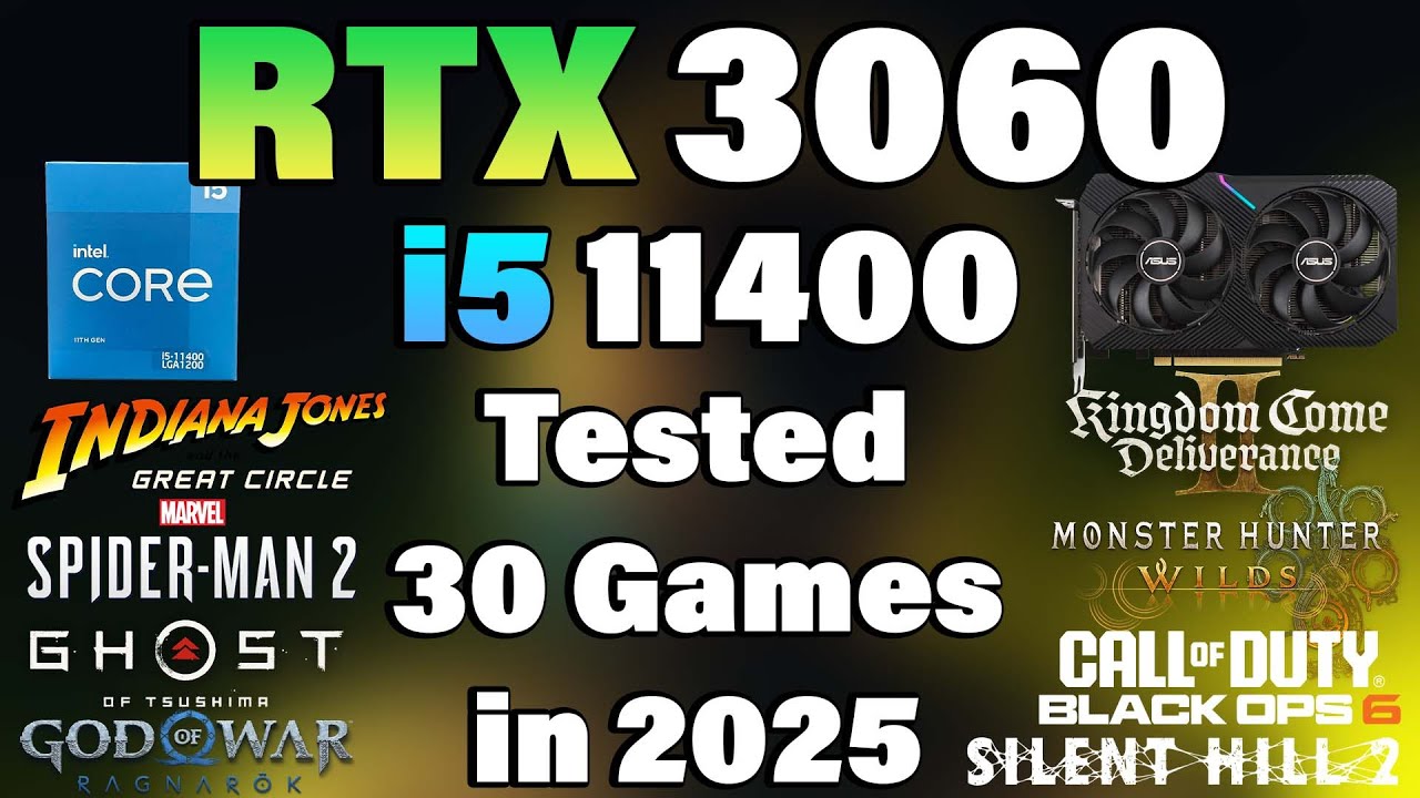 i5 11400 + RTX 3060 протестировано в 30 играх в 2025 году