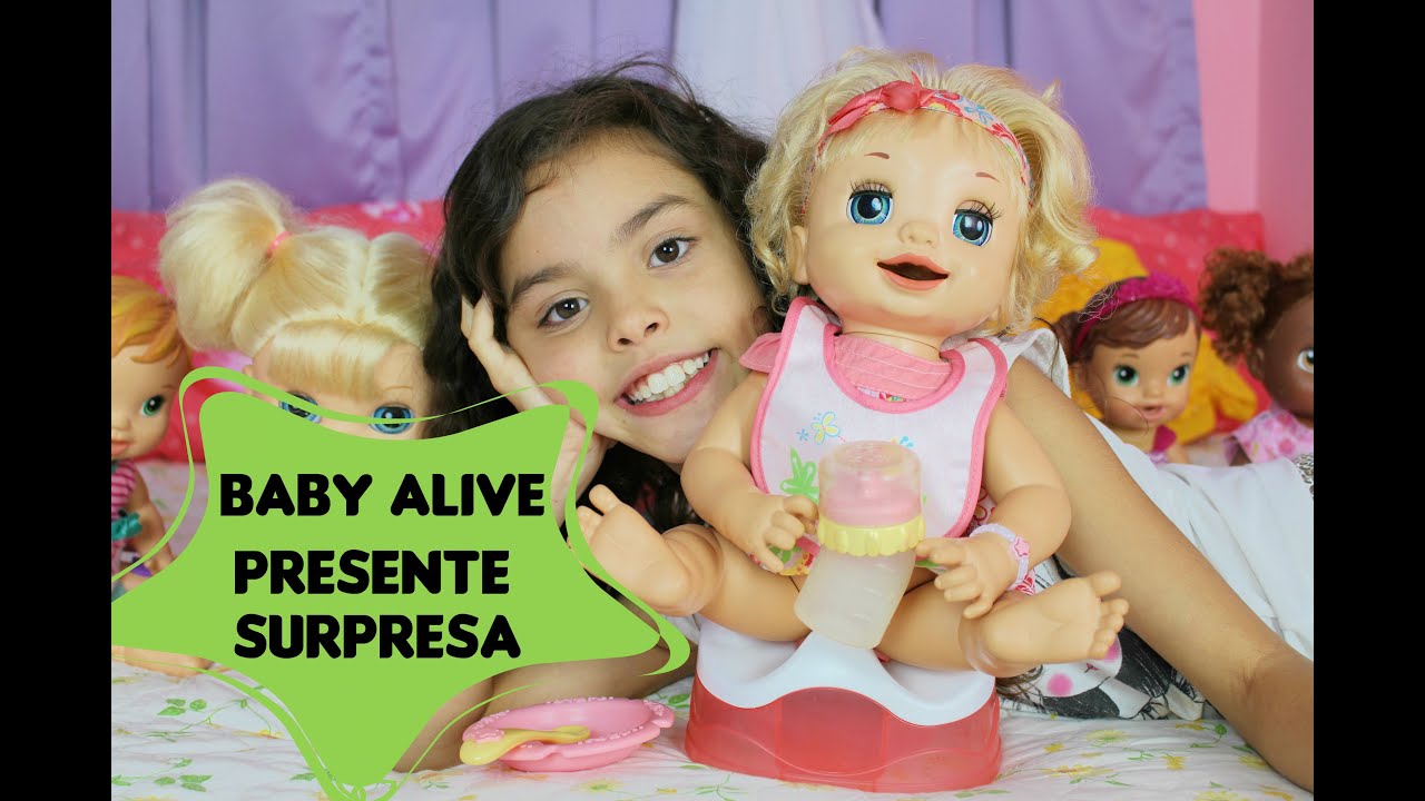 PRESENTE SURPRESA!BABY ALIVE TRONINHO GANHEI A BONECA DOS MEUS SONHOS!