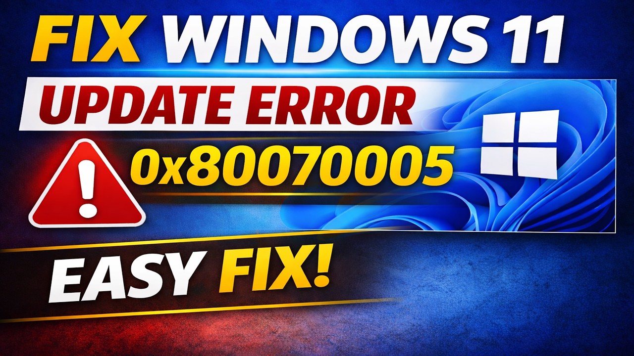 Error 0x80070005 in Windows 11 Update? Here’s the Fix!