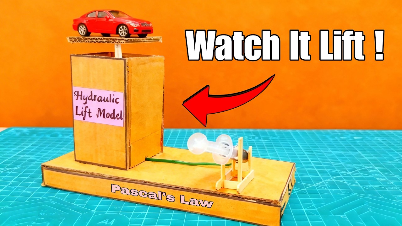 How to Make a Hydraulic Lift | School Science DIY STEM Project