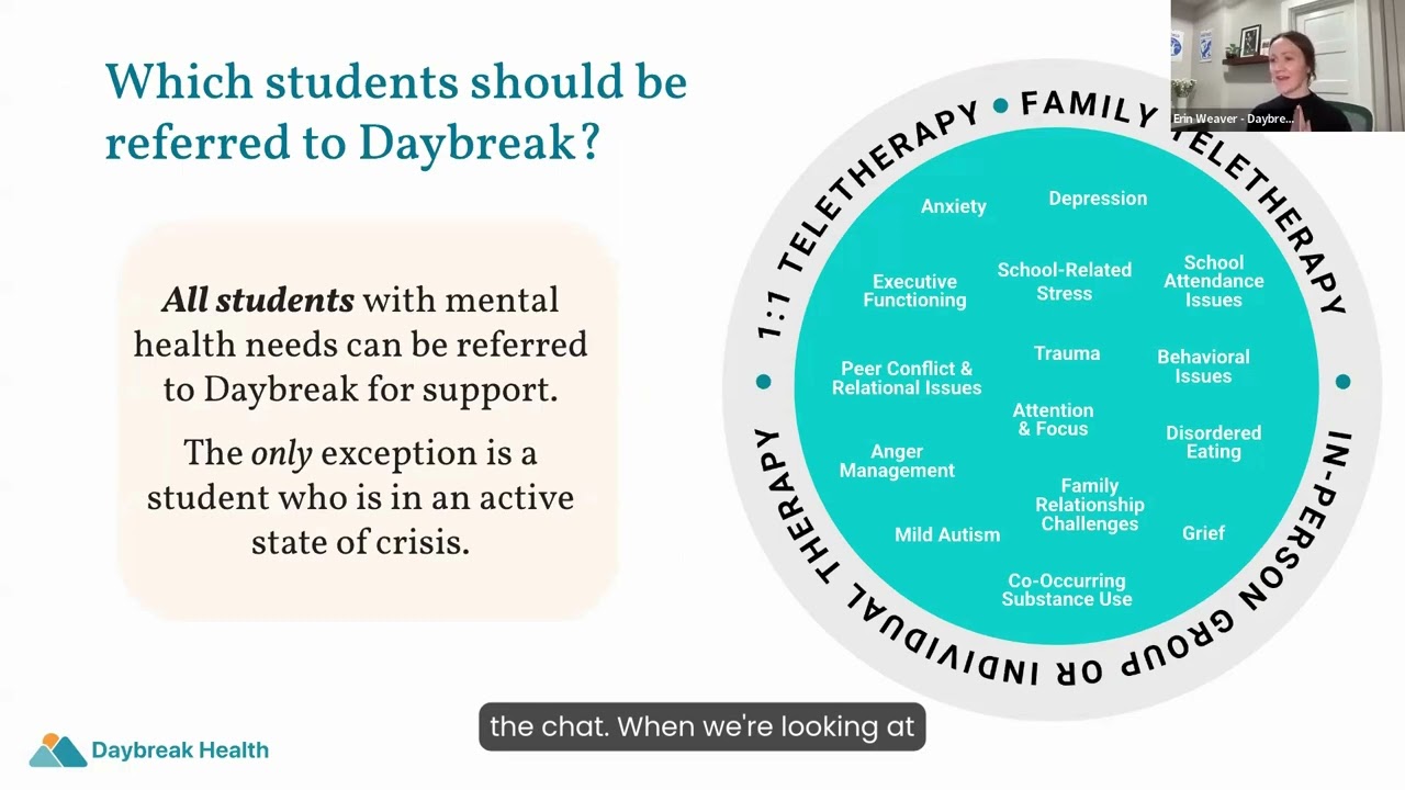 Daybreak’s No Cost Option for Mental Health Services in California Schools