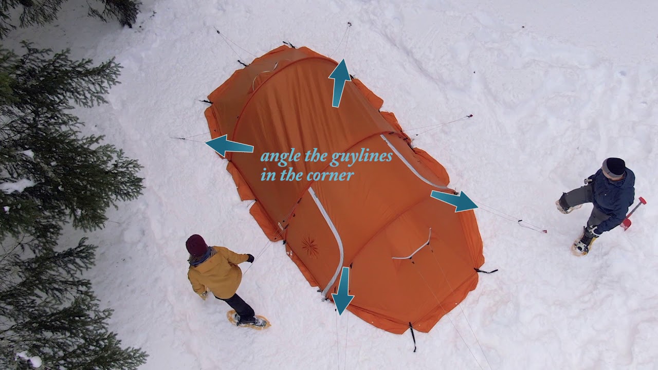 Fjällräven - Winter Outdoors: How to pitch a tent in winter conditions