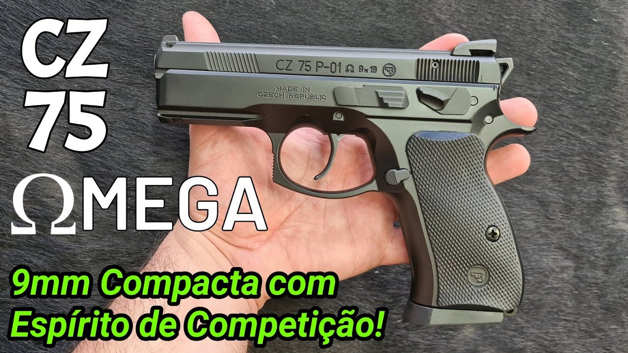 CZ 75 OMEGA (P-01) 9mm Compacta com Espírito de Competição, muito boa para Porte Velado!