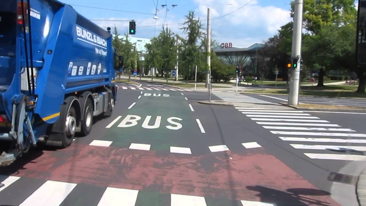 Gefährliche Busspur