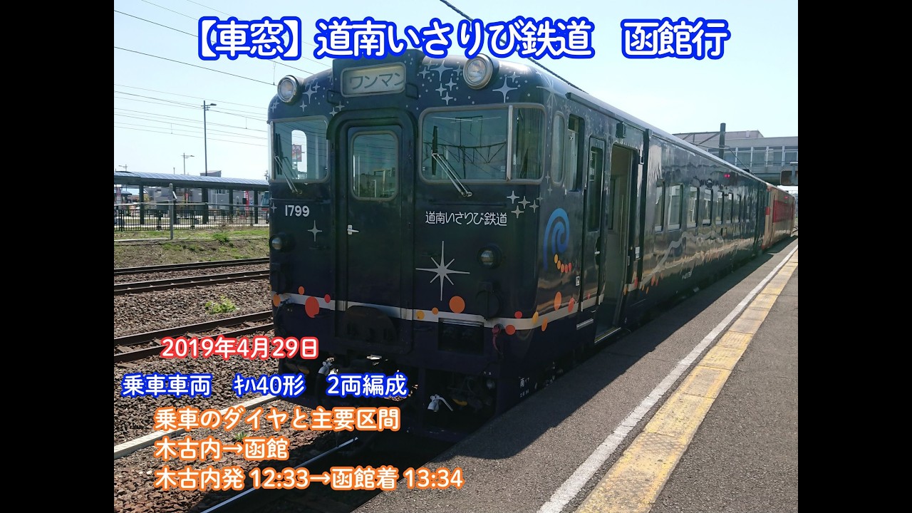 【車窓】道南いさりび鉄道（木古内→函館）（2019.4.29）