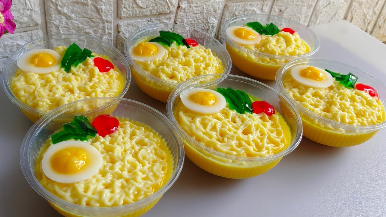 ORDERAN NAIK DRASTIS KARENA PUDING INI‼️Puding Indomie telur ceplok lembut dan creamy