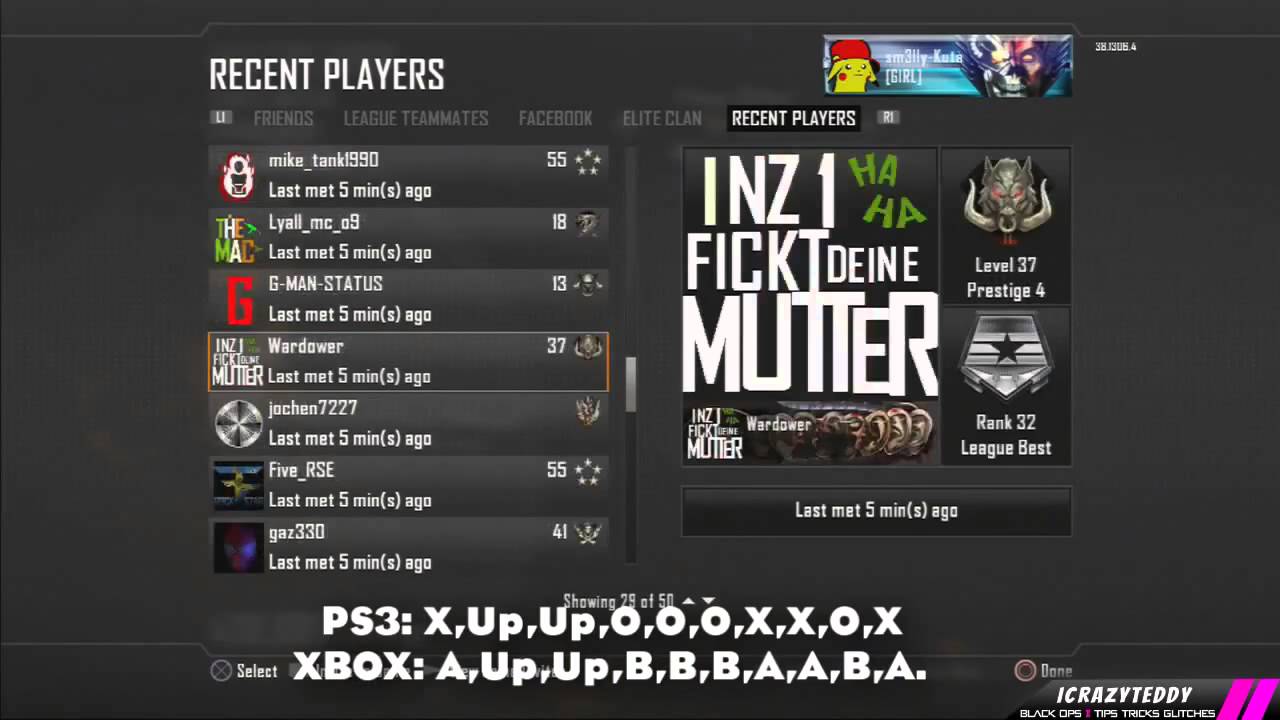 Black Ops 2 Glitches: How to Steal Someone's Emblem! UPDATED (PS3 XBOX) (AFTER PATCH)