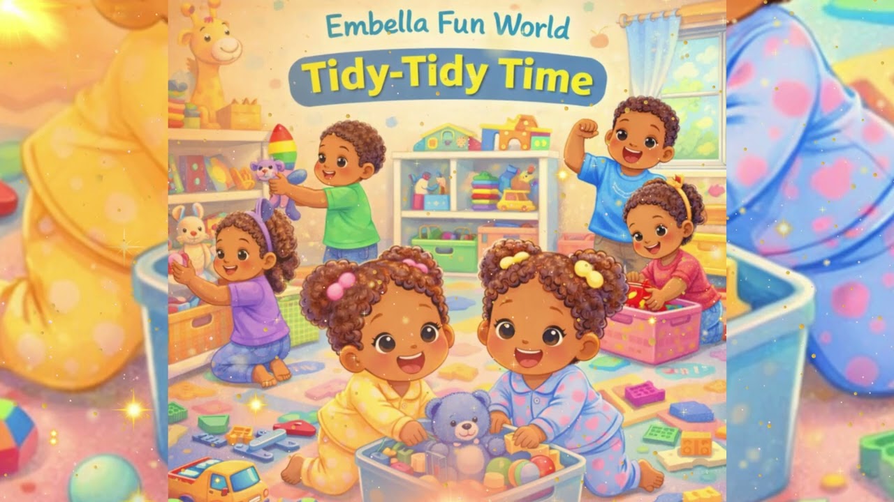 Happy Song for Kids 🌈 | Tidy Tidy Time! | Embella Fun World