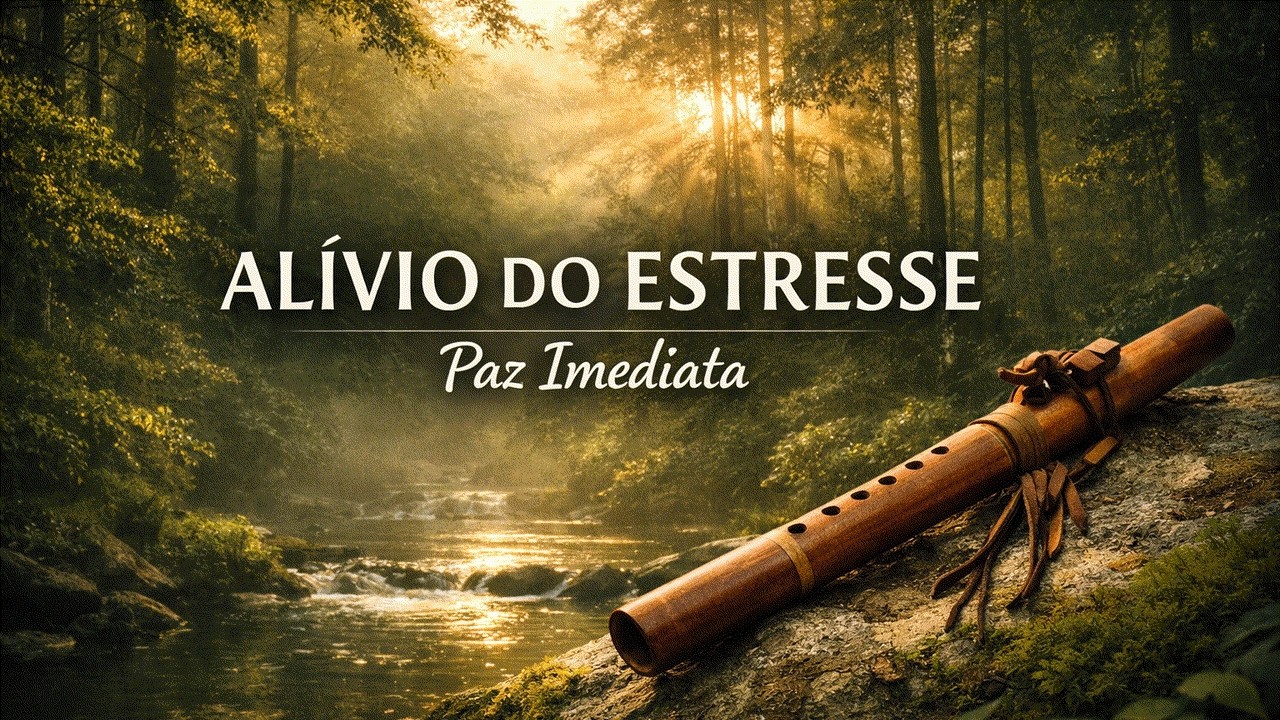 Som da Floresta Serena e Flauta Nativa — Relaxamento Profundo e Alívio do Estresse