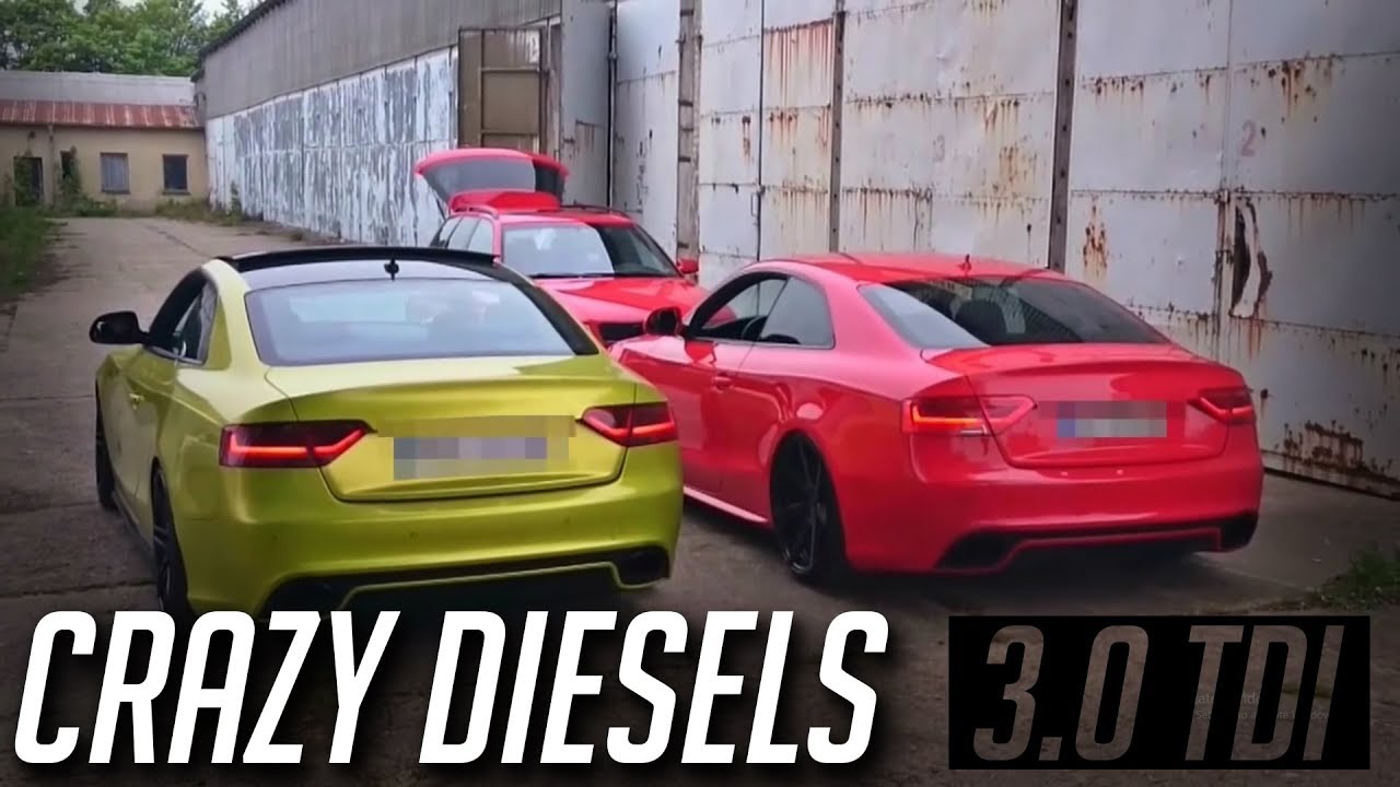Audi A5 3.0 TDI Crazy Diesel Sound Anti Lag / Popcorn