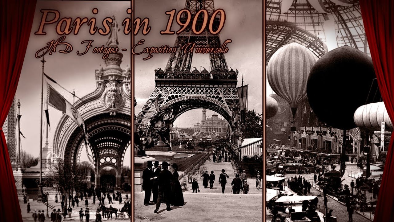 🇫🇷 Paris in 1900's - Exposition Universelle [remastered HD footage 60FPS] Belle &Eacute;poque