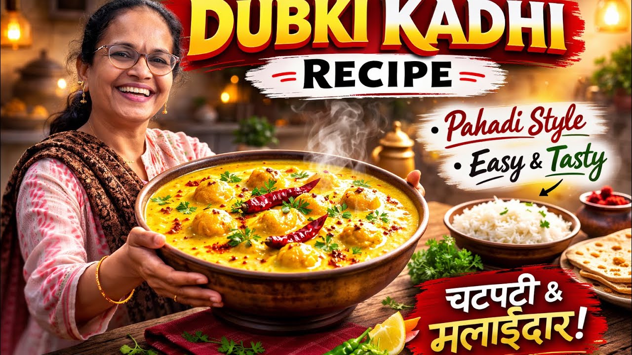 Dubki Kadhi Recipe 