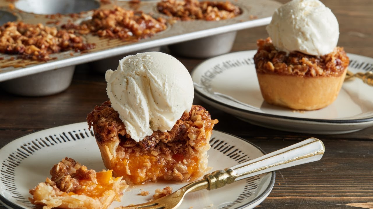 Individual Stone Fruit Crumble Pies