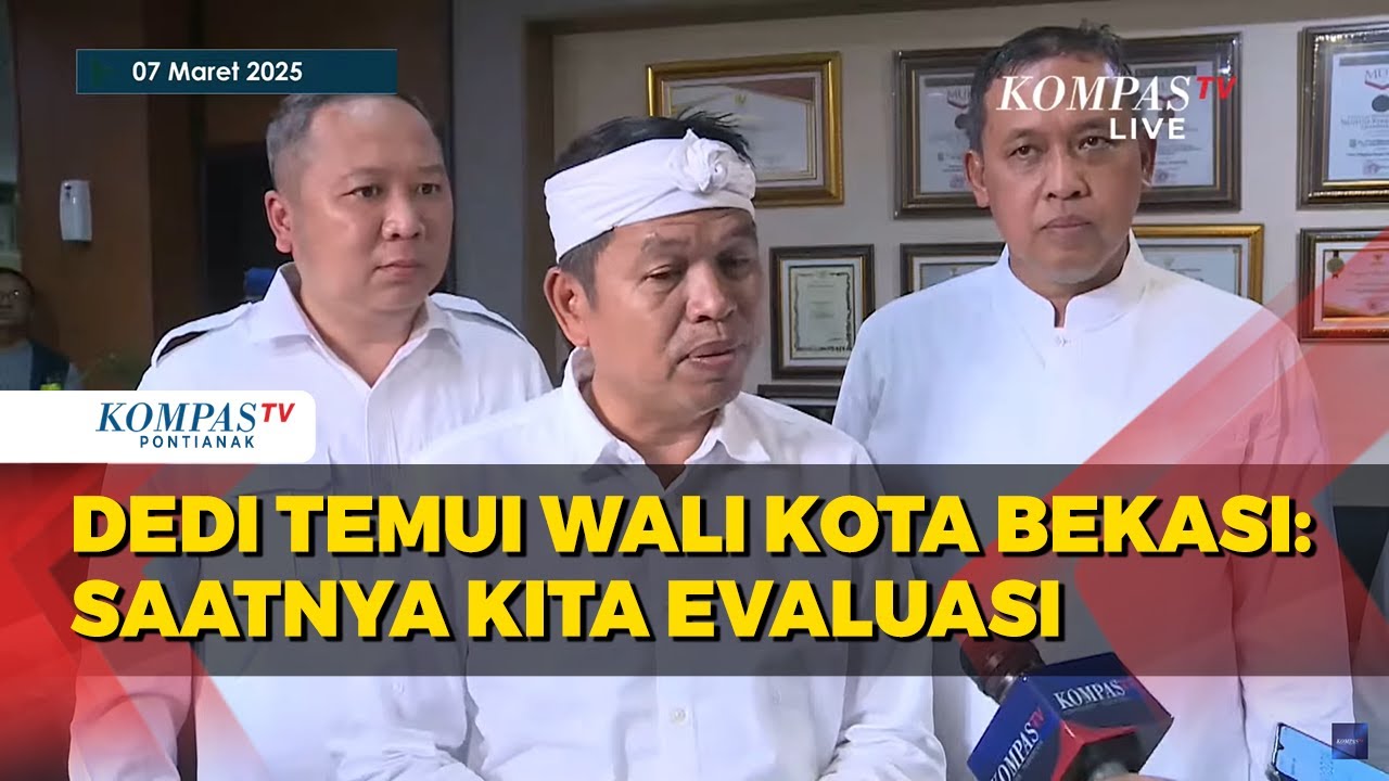 Gubernur Jabar Dedi Mulyadi Menemui Wali Kota Bekasi, Bicara Soal Konsep Rumah Panggung Atasi Banjir