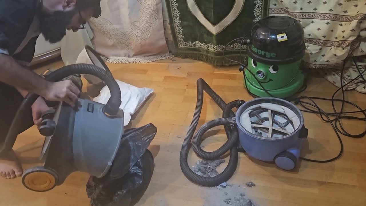 Emptying 3 Smelly FULL Hoovers! Blue Henry Hoover is bagless again?!