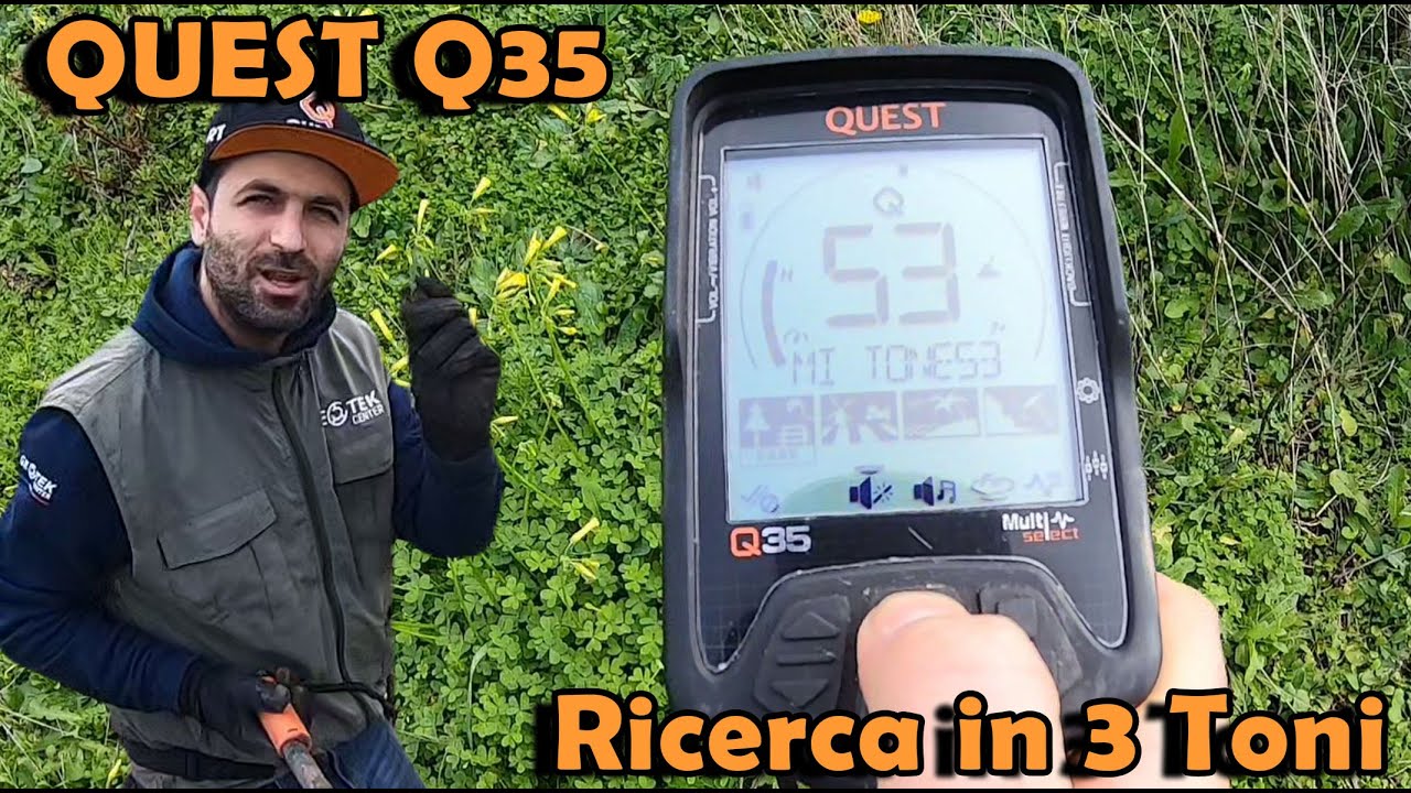 Metal Detector Quest Q35 Ricerca in 3 Toni