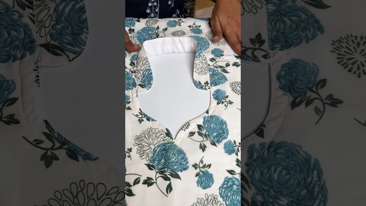 Stand Collar Neck Cutting and Stitching #shorts #neckdesign