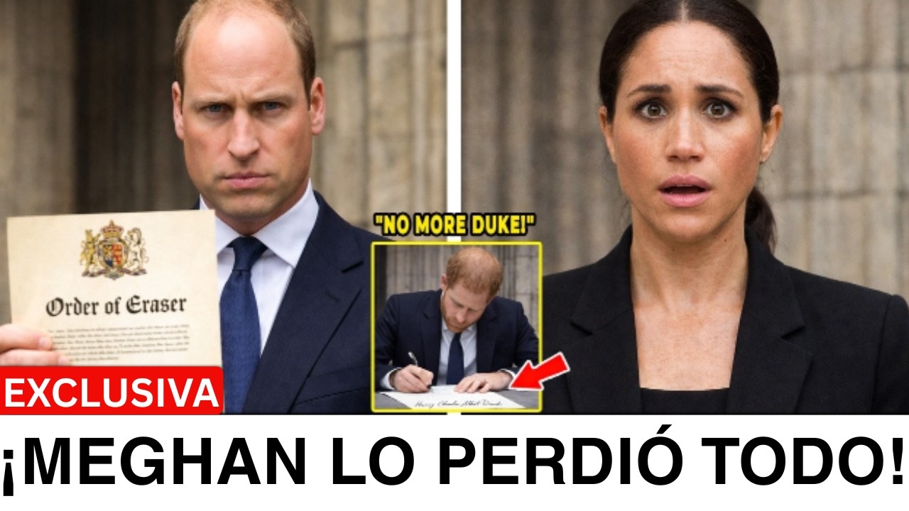 IMPACTANTE Príncipe William frena plan de escape de Meghan por $37M y Harry renuncia a título reales