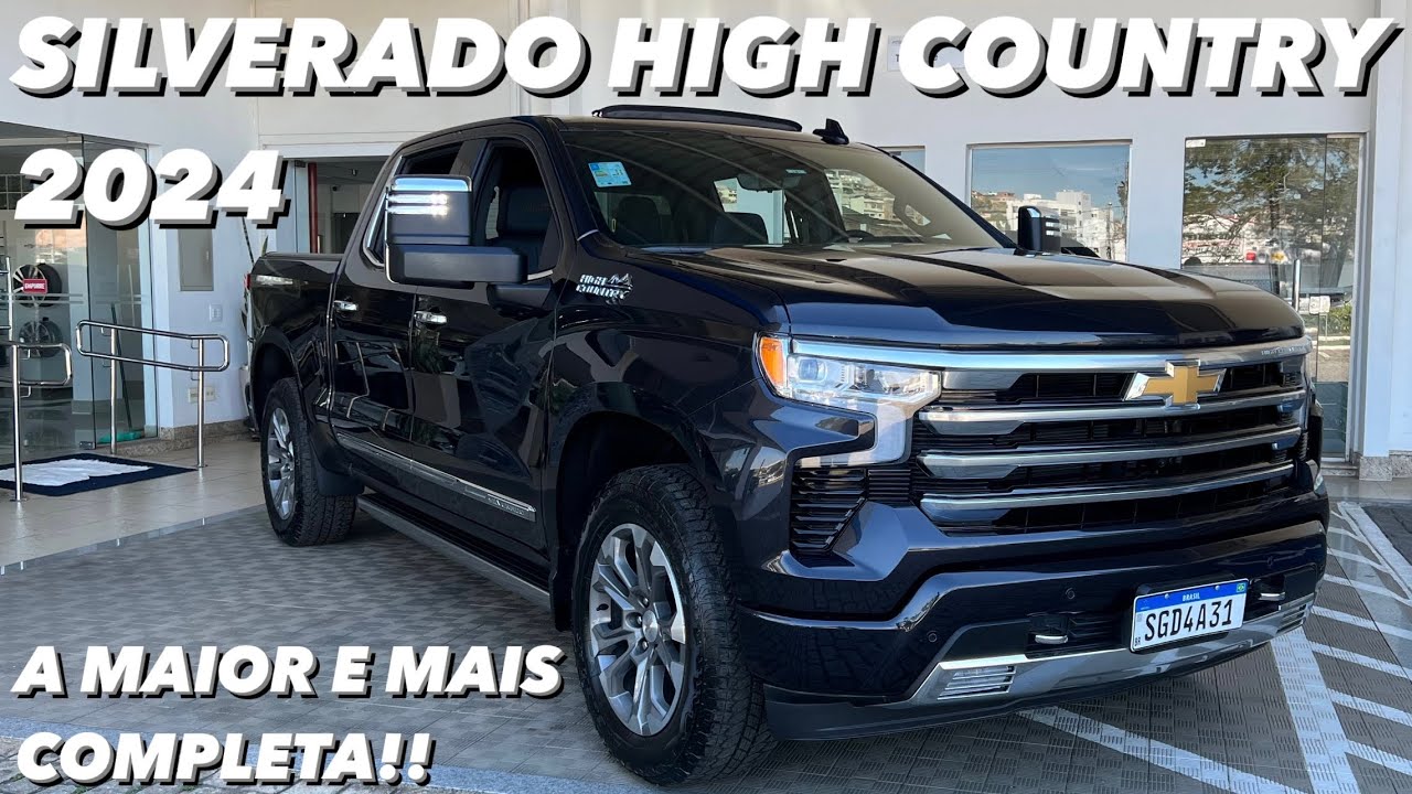 Chevrolet Silverado High Country 5.3 V8 2024 - A MAIOR e MAIS TOP Pick-Up da GM no Brasil!! (4K)
