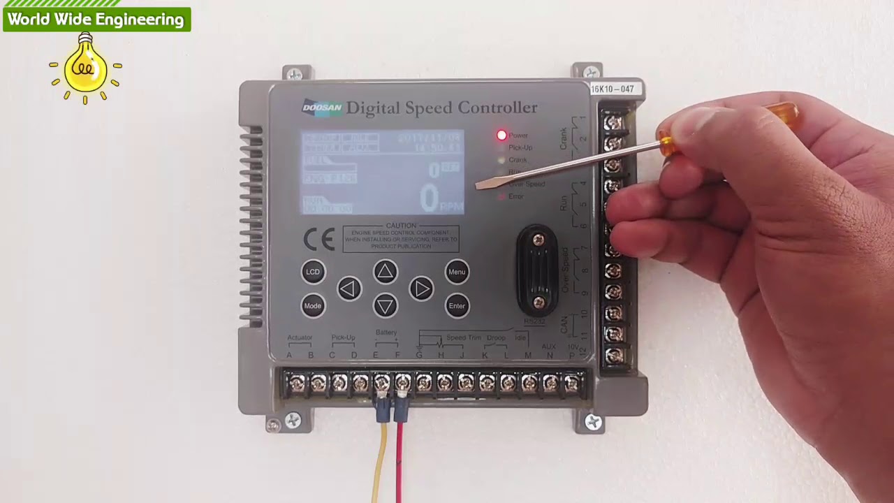 Digital Engine Speed Controller, DSC-1000, Doosan, Electronic Governor,  Actuator